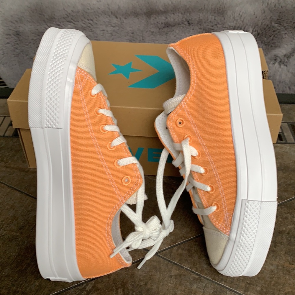 CONVERSE CTAS LIFT OX FUEL ORANGE/WHITE WMNS - Picture 10 of 15